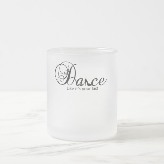 Tanz, als wäre es dein letzter Tanz Stiletto Shoe Mattglastasse (Mittel)