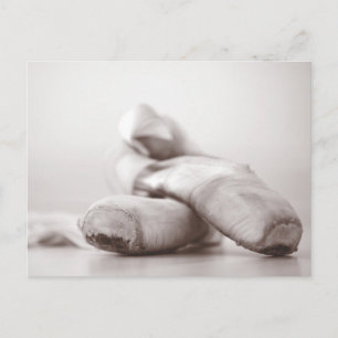 Tanz - Alte Ballet Pointe Shoes anpassbar Postkarte