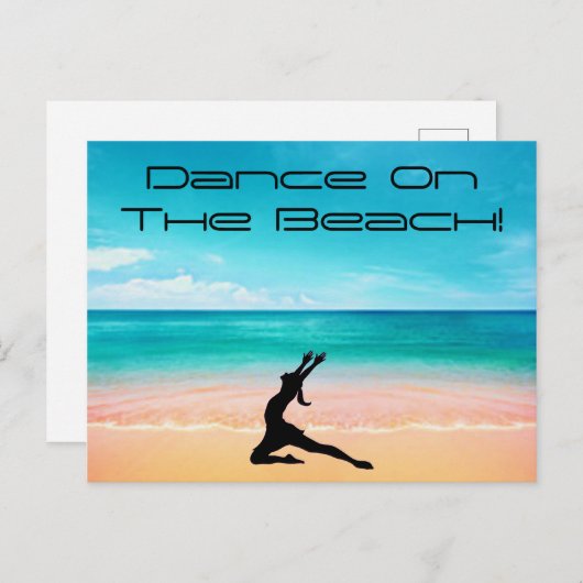 Tanz am Strand - Sand & Ocean Postkarte (Vorne/Hinten)