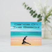 Tanz am Strand - Sand & Ocean Postkarte (Stehend Vorderseite)