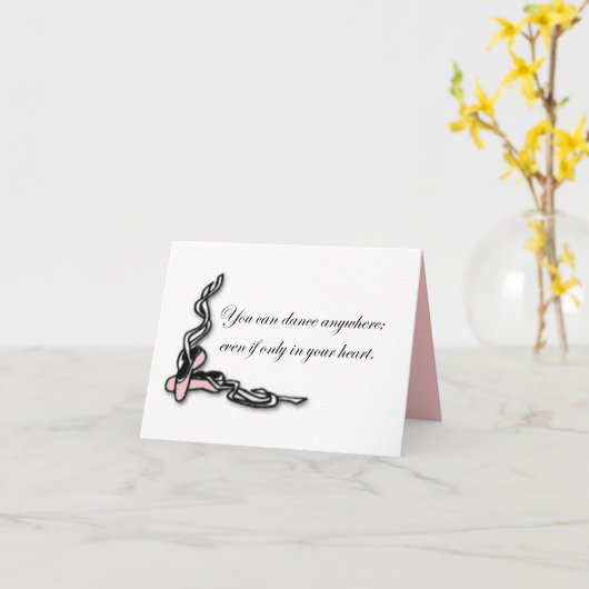 Tanz-Anywhere-Note-Card Karte (Gelbe Blume)