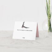 Tanz-Anywhere-Note-Card Karte (Rückseite)