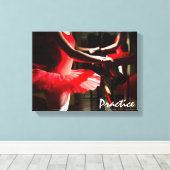 Tanz Art Ballet Praxis Leinwanddruck (Insitu (Holzboden))