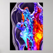 Tanz aus Eis und Feuer | AI Art Poster (Vorne)