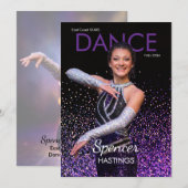 Tanz-Autogrammkarte Glitter-Showcase Tänzer Karten (Vorne/Hinten)
