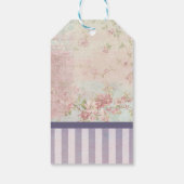 Tanz - Ballerina Silhouette Vintag Geburtstag Geschenkanhänger (Rückseite)