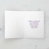 Tanz - Ballerina Silhouette Vintag Geburtstag Karte (Innenseite)