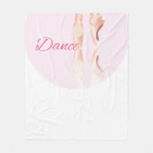 Tanz Ballet Slipper Fleecedecke (Vorderseite)