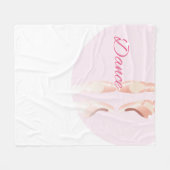 Tanz Ballet Slipper Fleecedecke (Vorderseite (Horizontal))