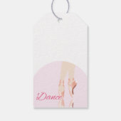 Tanz Ballet Slipper Geschenkanhänger (Rückseite)