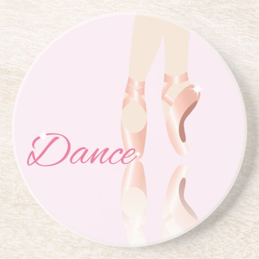 Tanz Ballet Slipper Getränkeuntersetzer (Vorne)