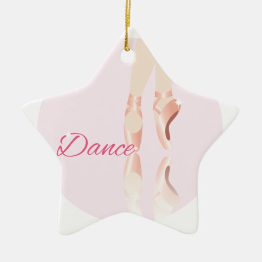Tanz Ballet Slipper Keramikornament (Vorne)