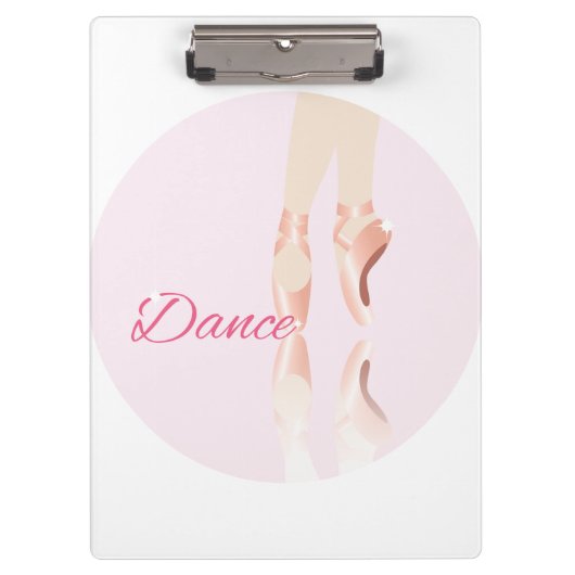 Tanz Ballet Slipper Klemmbrett (Vorderseite)