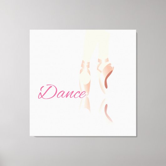 Tanz Ballet Slipper Leinwanddruck (Vorderseite)