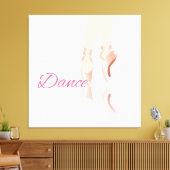 Tanz Ballet Slipper Leinwanddruck (Insitu (Wohnzimmer))
