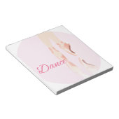 Tanz Ballet Slipper Notizblock (angewinkelt)