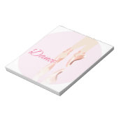 Tanz Ballet Slipper Notizblock (Rotiert)