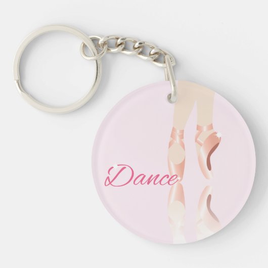 Tanz Ballet Slipper Schlüsselanhänger (Vorderseite)