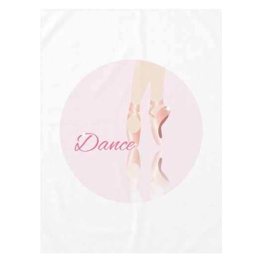 Tanz Ballet Slipper Tischdecke (Vorderseite)