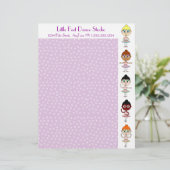 Tanz-/Ballett-Studio-lila Briefkopf (Stehend Vorderseite)