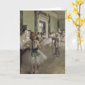 Tanz / Ballettschule - Degas Malerei Karte (Gelbe Blume)