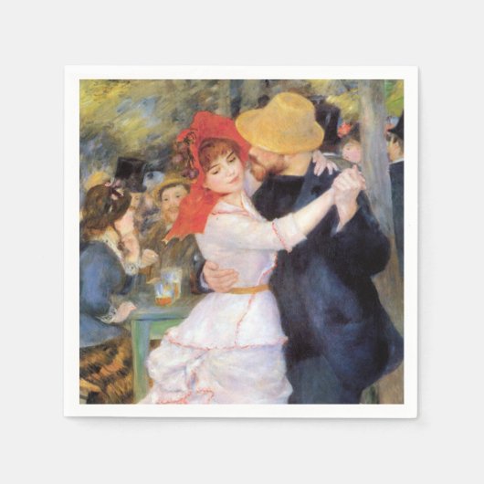 Tanz bei Bougival - Renoir Impressionist Malerei Serviette (Vorderseite)