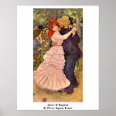 Tanz bei Bougival von Pierre-Auguste Renoir Poster (Vorne)