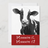 Tanz bis die Kühe kommen Zuhause - Einladung (Vorderseite)