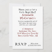 Tanz bis die Kühe kommen Zuhause - Einladung (Rückseite)