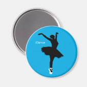 Tanz (blau) magnet (Vorderseite/Rückseite)