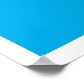 Tanz (blau) poster (Ecke)