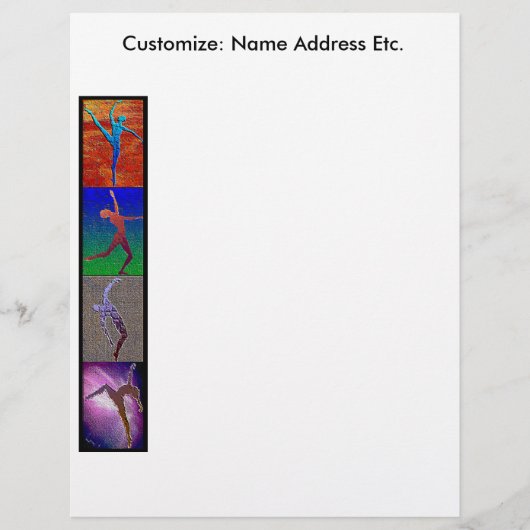 Tanz-Briefkopf Briefbogen (Vorderseite)