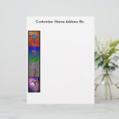 Tanz-Briefkopf Briefbogen (Stehend Vorderseite)