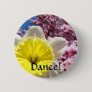 Tanz! Button Florale Blüten Geist