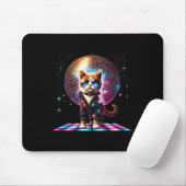 Tanz Cat Disco Ball Kitten Kitty Lover Pa Mousepad (Mit Mouse)