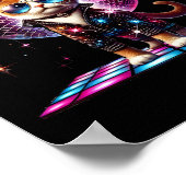 Tanz Cat Disco Ball Kitten Kitty Lover Pa Poster (Ecke)