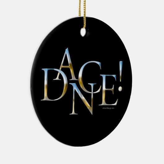 Tanz! (Chrom) Keramik Ornament (Rechts)