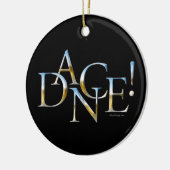 Tanz! (Chrom) Keramik Ornament (Links)