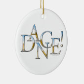 Tanz! (Chrome) Keramik Ornament (Rechts)