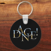 Tanz! (Chrome) Schlüsselanhänger (Vorderseite)