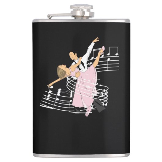 Tanz Classic Ballroom Tanz Flachmann (Vorderseite)