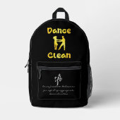 Tanz Clean Golden Brass Bedruckter Rucksack (Vorderseite)