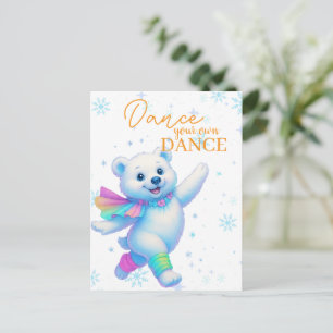 Tanz deinen eigenen Tanz Leinwand Kunst Postkarte