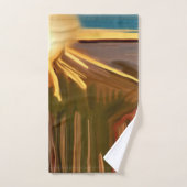 Tanz der Abstrakten Kakteen Südwest Badhandtuch Set (Handtuch)