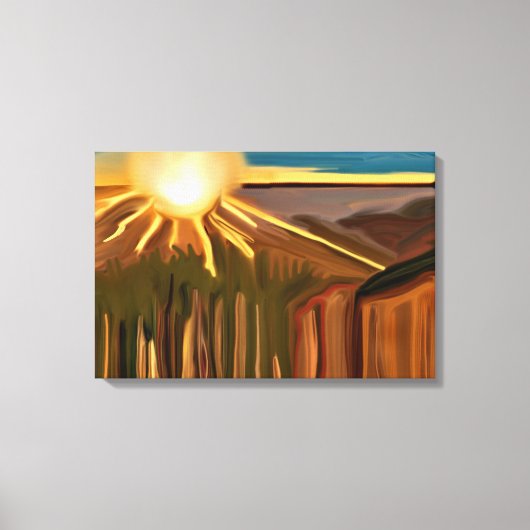 Tanz der Abstrakten Kunst von Cacti Leinwanddruck (Vorderseite)