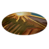 Tanz der Abstrakten Kunst von Cacti Schneidebrett (Ecke)