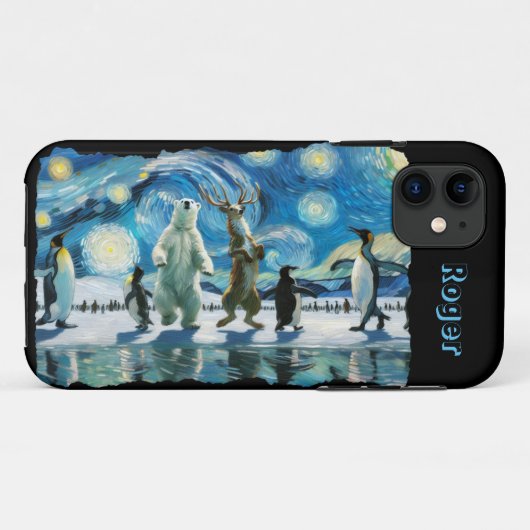 Tanz der arktischen Linie individuell anpassbar Case-Mate iPhone Hülle (Rückseite (Horizontal))