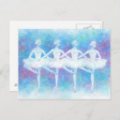 Tanz der Baby Swans Postkarte (Vorne/Hinten)