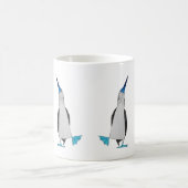 Tanz der blauen füßigen Dummkopf-Tasse Kaffeetasse (Mittel)
