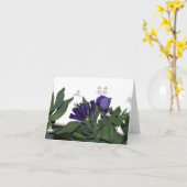 Tanz der blauen Schattenfairies Karte (Gelbe Blume)